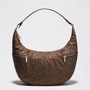 Leopard Print Hobo Bag